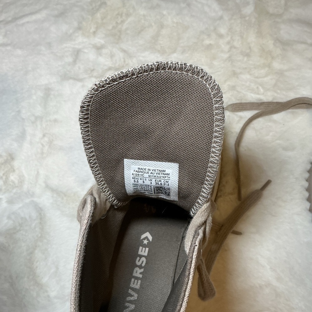 SOLD!!!!! DO NOT BUY ………Converse Light Gray Platform High-Tops - Picture 6 of 7